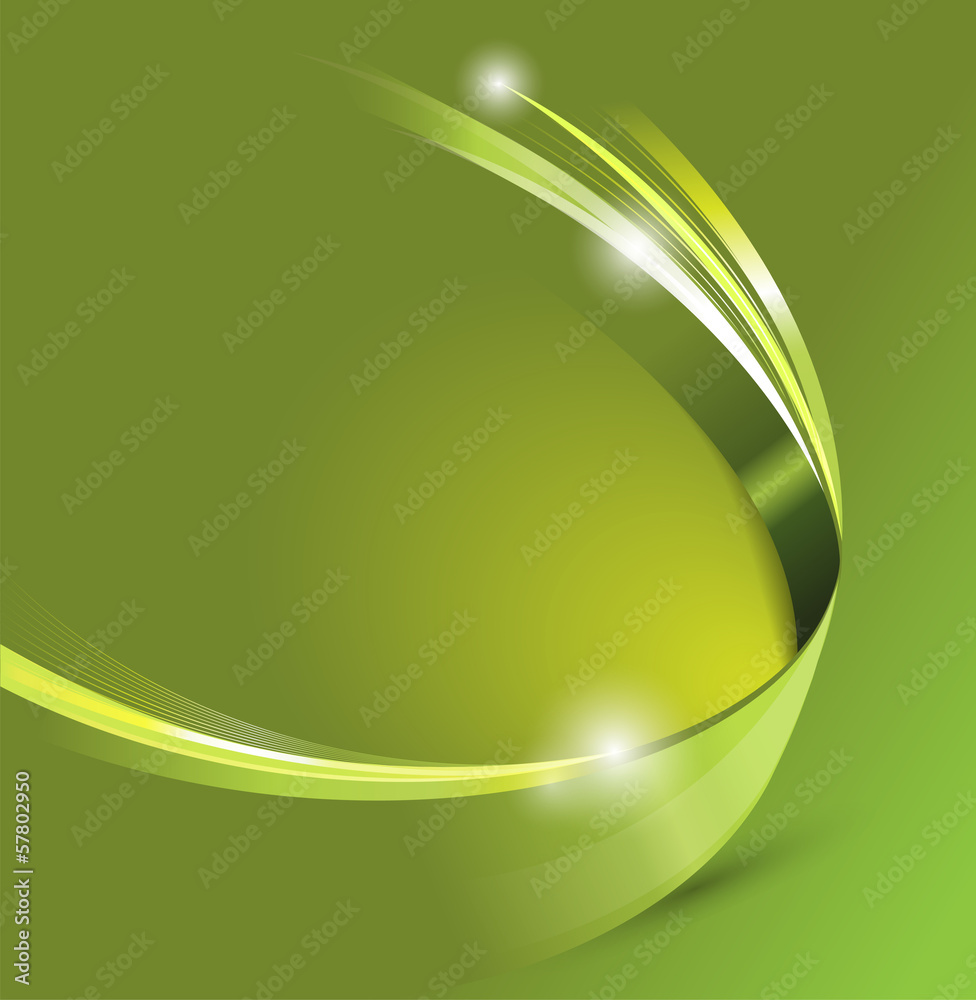 Poster Universal Green abstract vector background with 3D effect