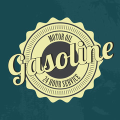 Gasoline label