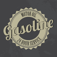 Gasoline label