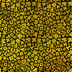 Letters. Seamless pattern.