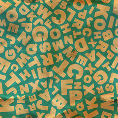 Letters. Seamless pattern.