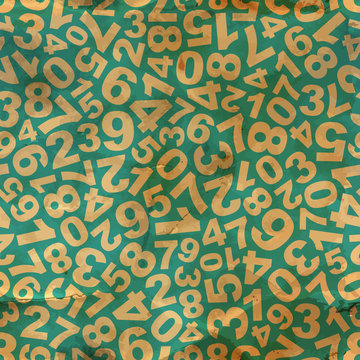Numbers. Seamless pattern.