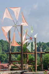 Pinwheel in the garden