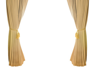 Gold luxury curtains