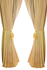Gold luxury curtains