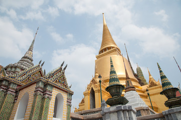 Fototapeta premium Wat pra kaew, Grand palace ,Bangkok,Thailand.