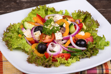 Fresh vegetable salad