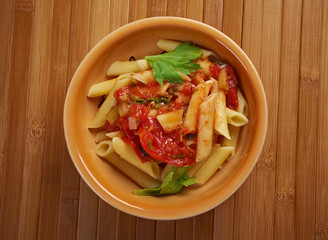 penne rigata with marinara sauce