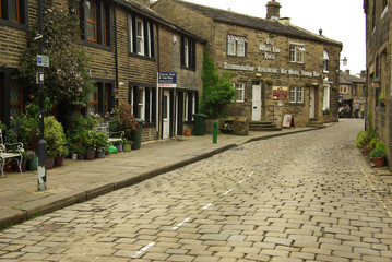 The village of Haworth, home of the Bronte sisters, UK