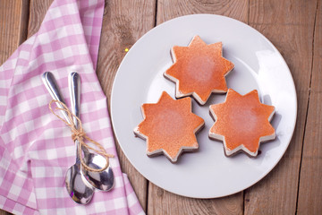 Ice cream in star form