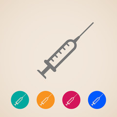 vector syringe icons