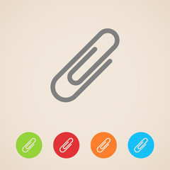 Obraz premium vector paper clip icons