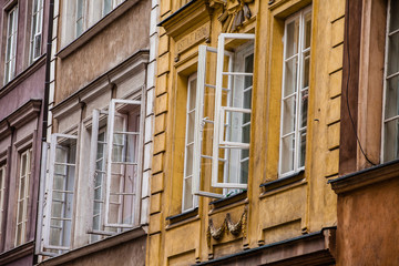 Traditional architecture in Warsaw, Poland