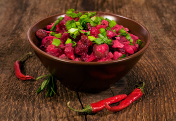 salad with beets
