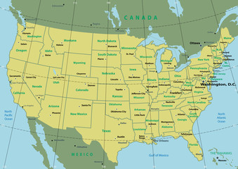 United States map vector
