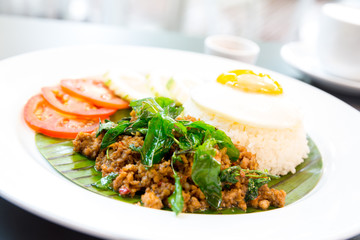 pork basil Rice
