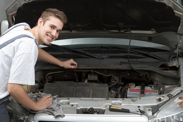 Happy mechanic