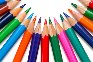 arranged pencils