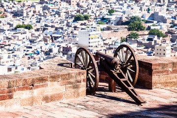 View of Jodhpur,Blue City,from Mehrangarh Fort,Rajasthan,India