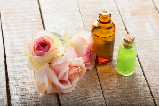 Flowers and essential aroma oil