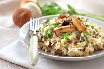 Risotto with mushrooms
