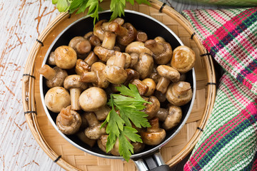 Fried mushrooms