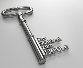 der Schlüssel zum Erfolg grau