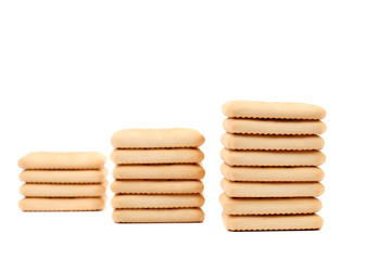 Saltine soda cracker as ladder.