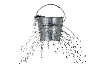 Foto op Plexiglas bucket with holes © conzorb