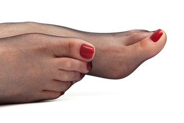 female feet in stockings - 57818971