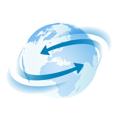 Naklejka premium Globale Kommunikation, Business , Logistik