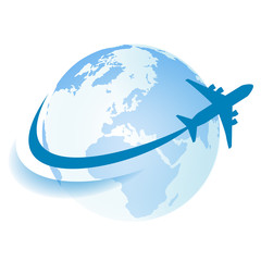 Fototapeta premium Globales Business , Logistik, Transport, Reisen