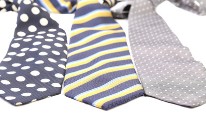 Three different men's ties.