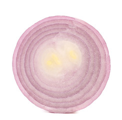Slice of red onion.