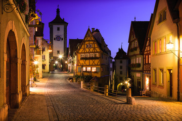 Fototapeta na wymiar Rothenburg ob der Tauber, Germania
