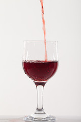 Pouring wine.