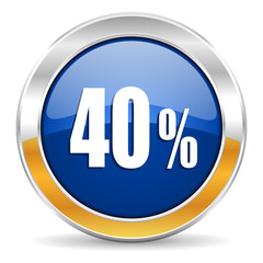40 percent icon
