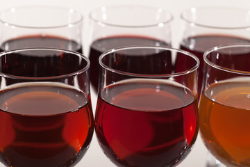 Different wines.