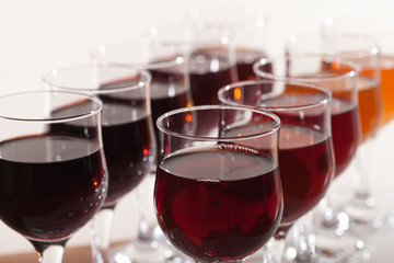 Different wines.
