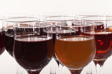 Different wines.