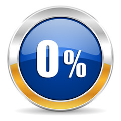 0 percent icon