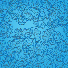 vector seamless abstract floral background