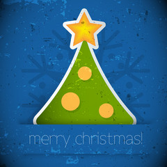 Christmas tree vector background