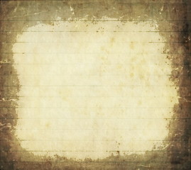 Naklejka premium sheet of old, soiled paper background, grunge texture