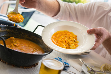 Fisherman's paella in Spain