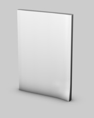 empty magazine diary notebook with blank cover isolated