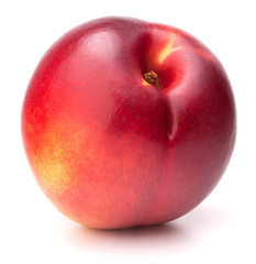 Nectarine fruit isolated on white background cutout