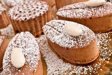 flower cake with almonds