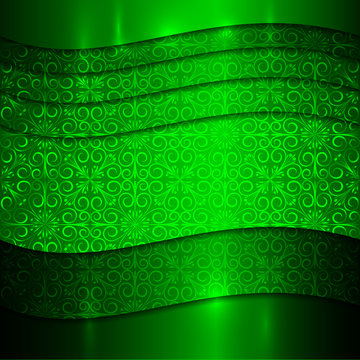 green metallic Textured background