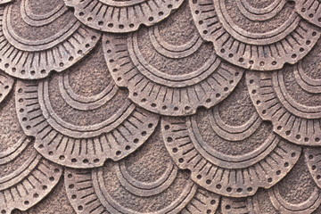 Scales of the dragon statue